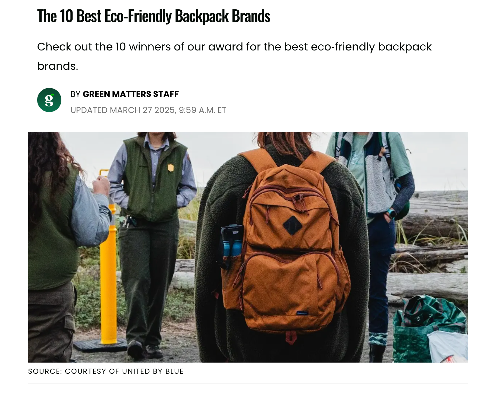 ecofriendly backpack brands