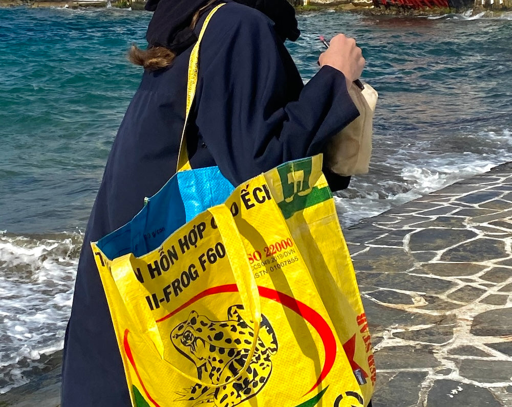 colorful large eco tote