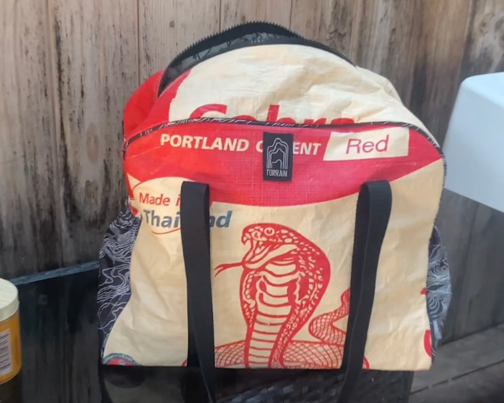 recycle bowler tote bags