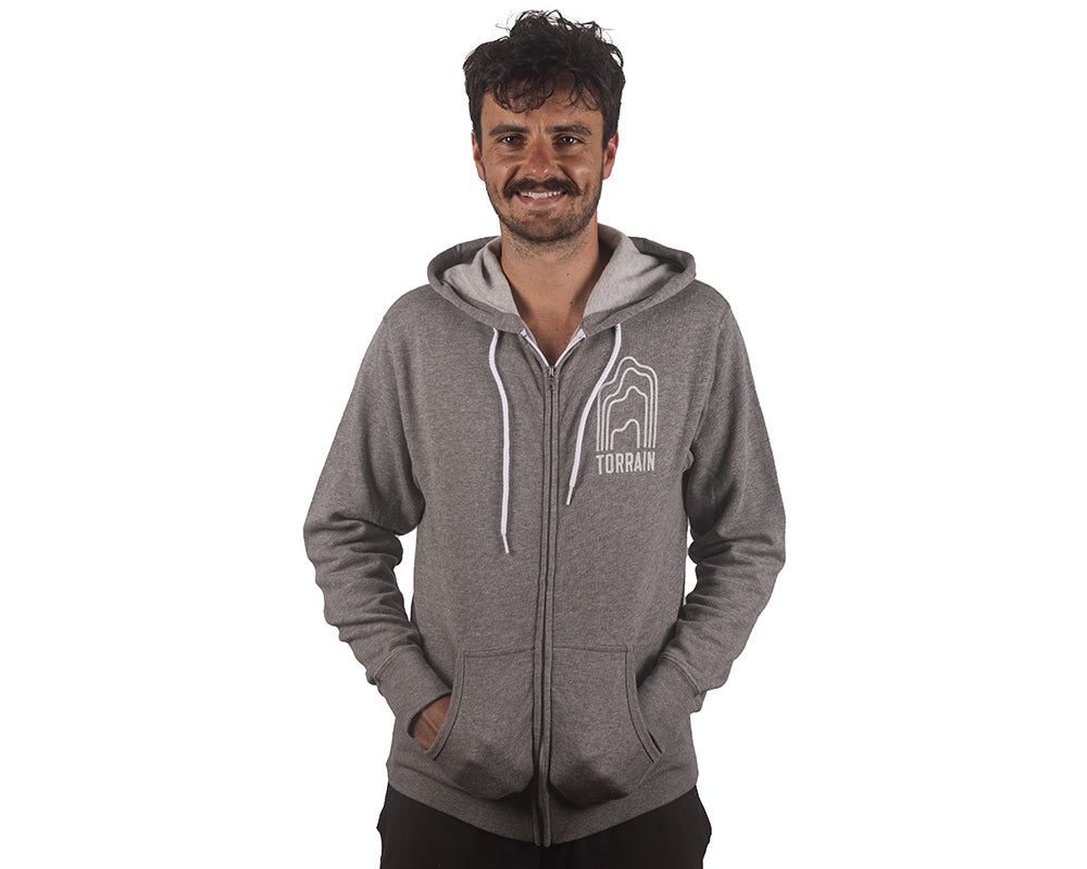 Phases Unisex Zip Hood Grey