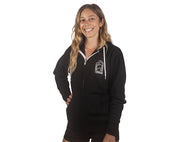Phases Unisex Zip Hood Black
