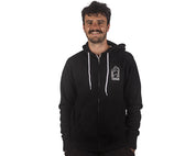 Phases Unisex Zip Hood Black