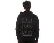 Phases Unisex Zip Hood Black