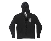 Phases Unisex Zip Hood Black