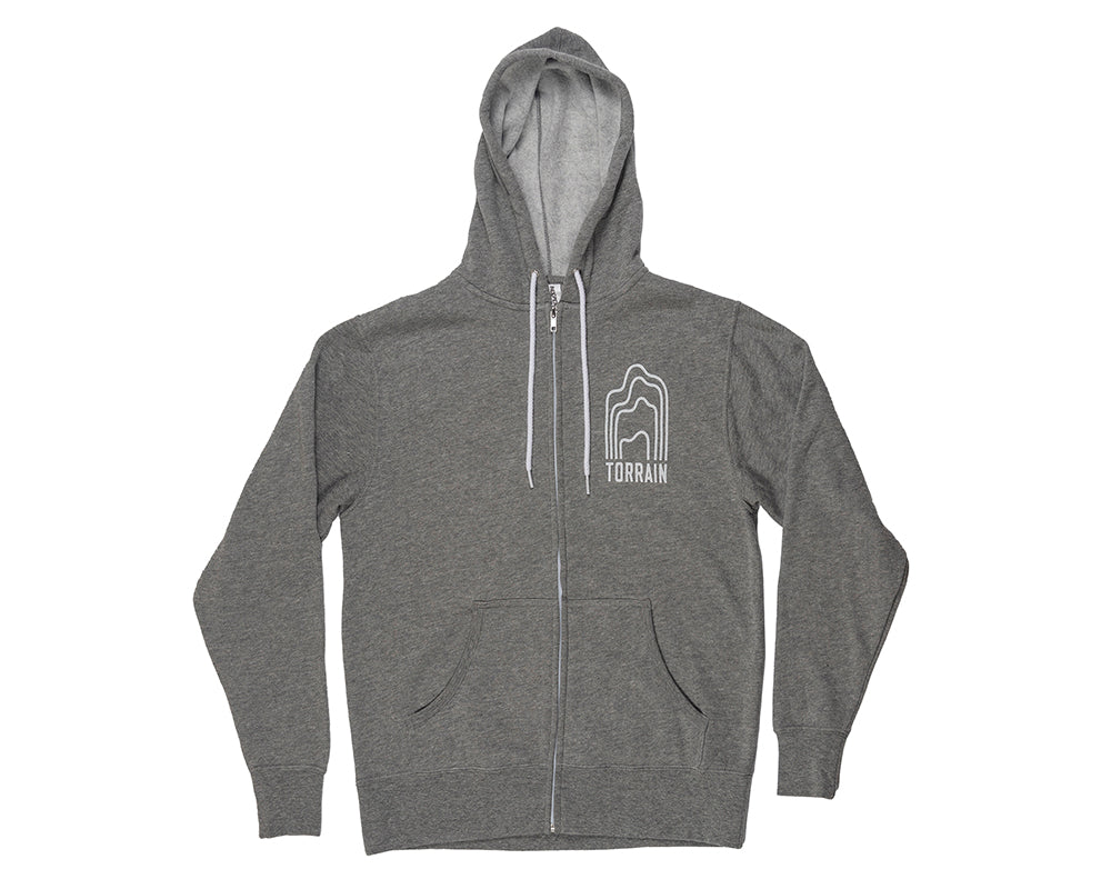 Phases Unisex Zip Hood Grey