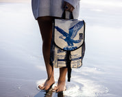 upcycled travel backpack