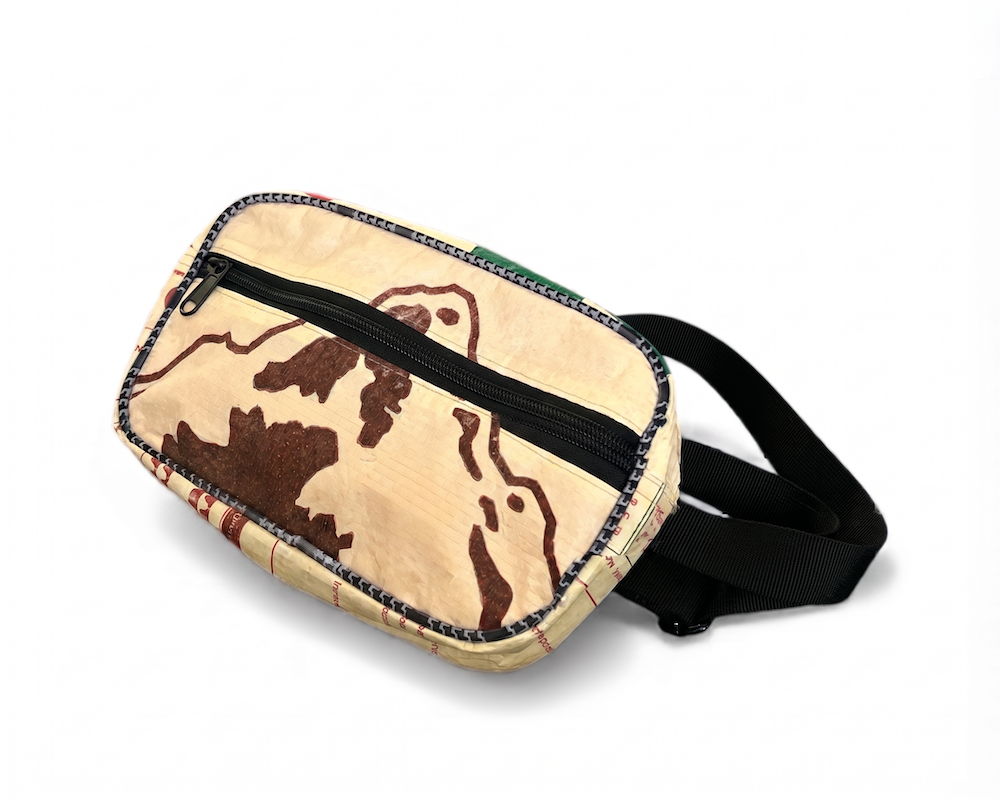 unique ethically-made upcycled fanny pack crossbody