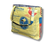 colorful upcycled reusable tote bags