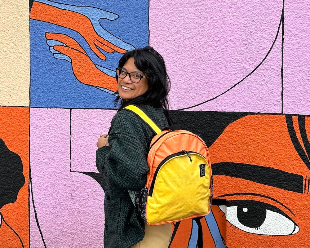 sustainable travel backpack