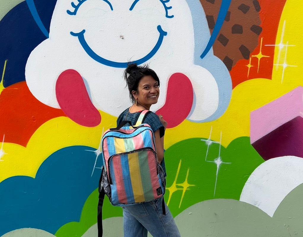 colorful school backpack for girls