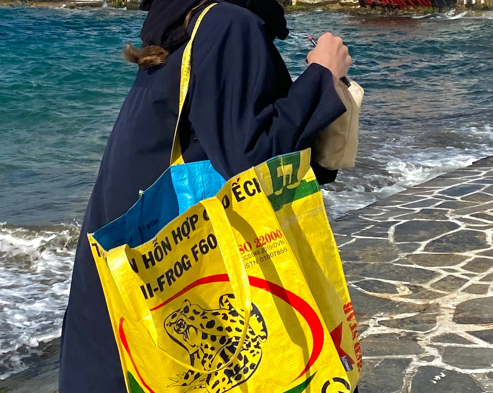 colorful large eco tote