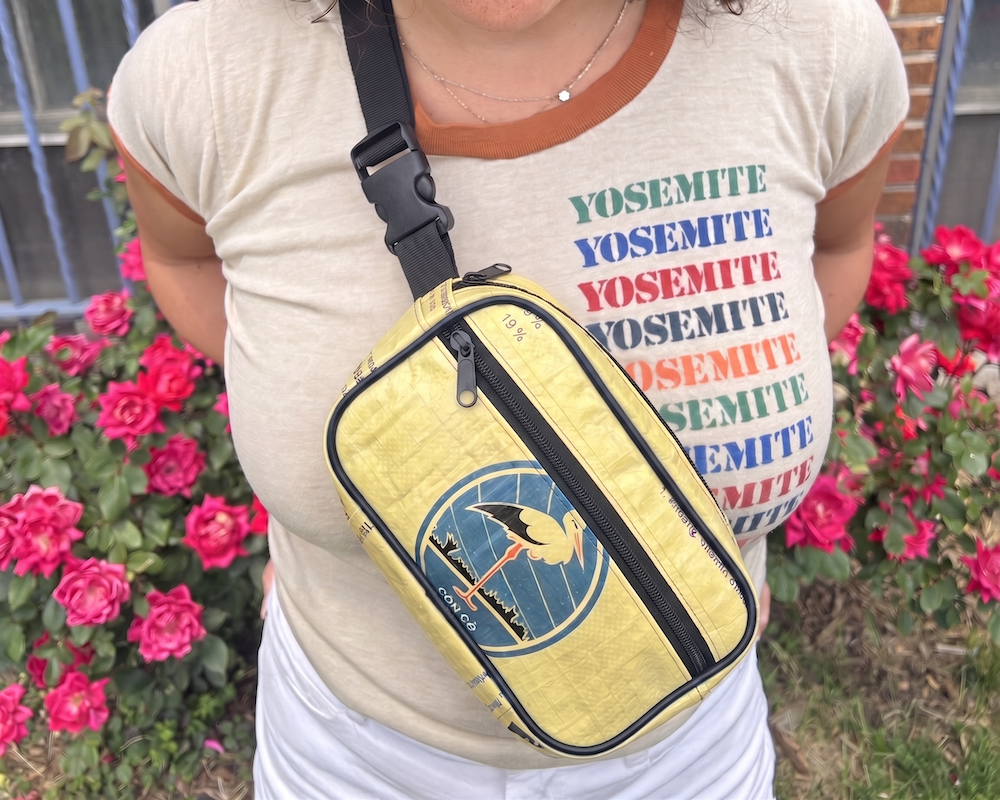 fun sustainable fashion bag