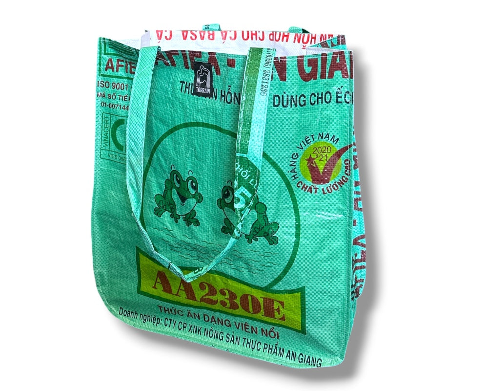 best upcycled reusable shopping tote bag