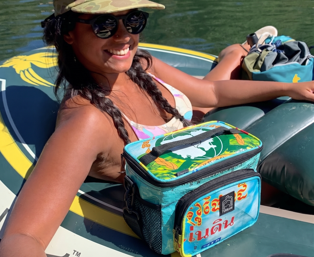recycled rice bag cooler 