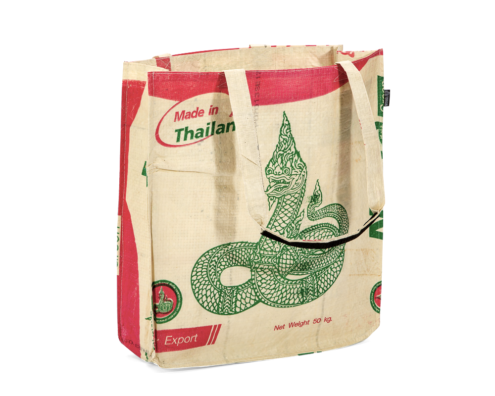 fashionable ethically-made reusable tote bag