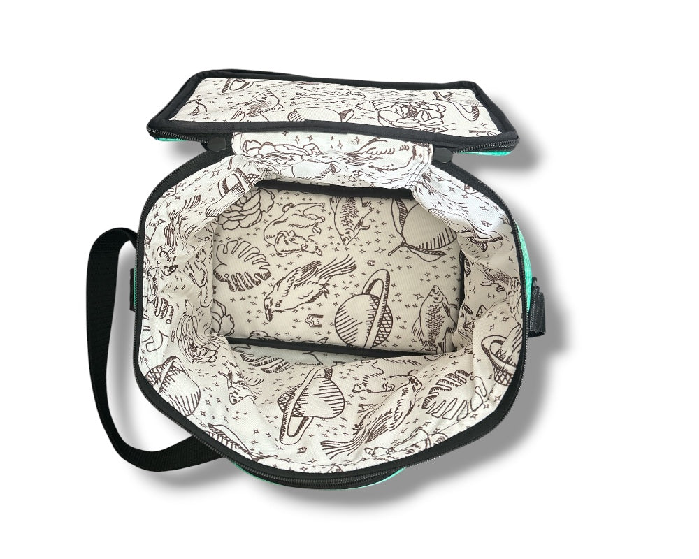 upcycled sustainable cooler lunch bag