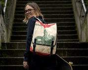 recycled school backpacks