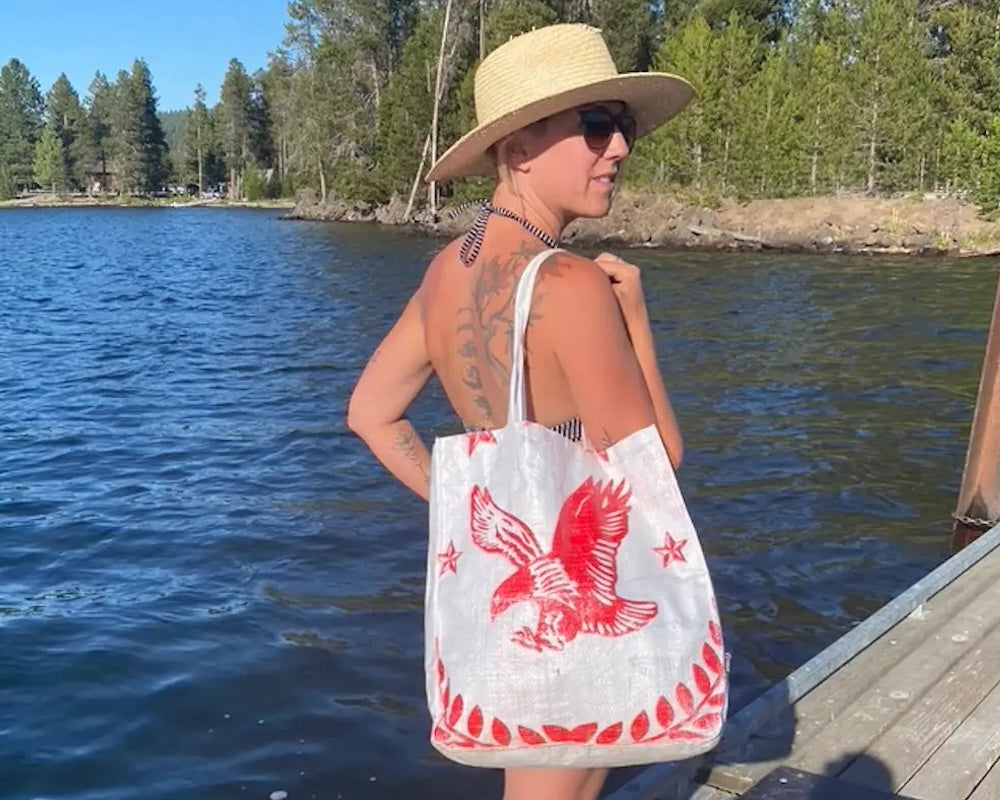 recycled tote purses