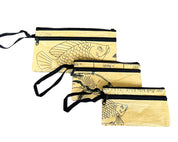 sustainable wristlet pouch