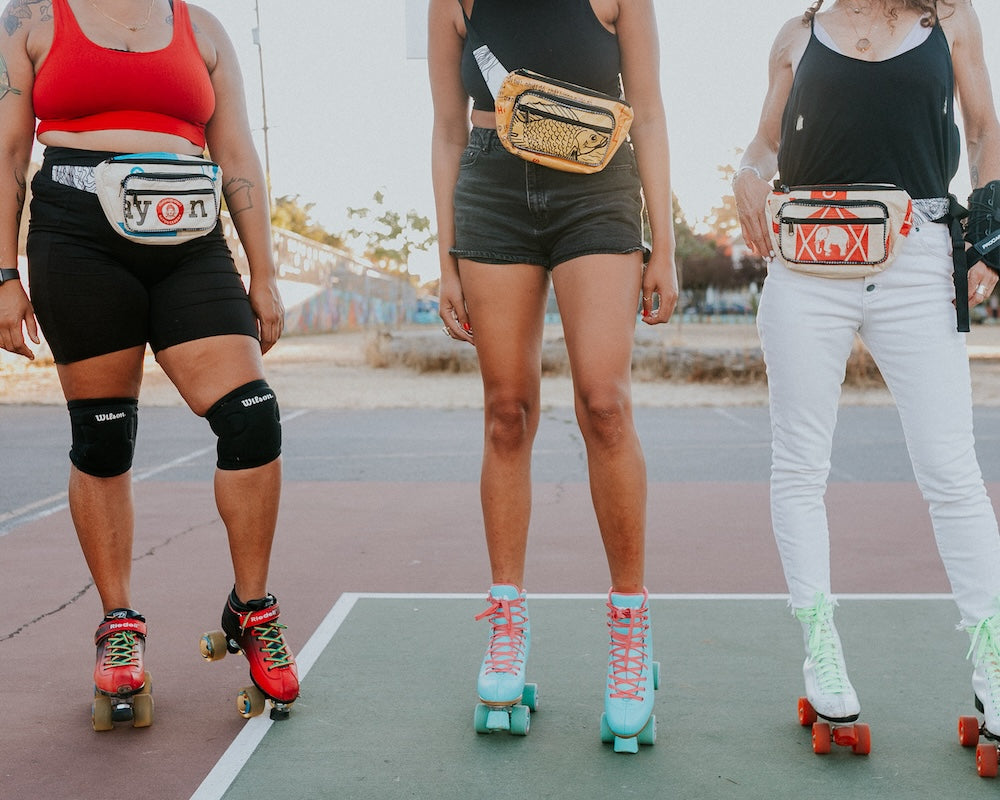 small printed fanny pack for women