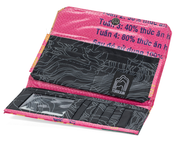 sustainable tri-fold wallet for women