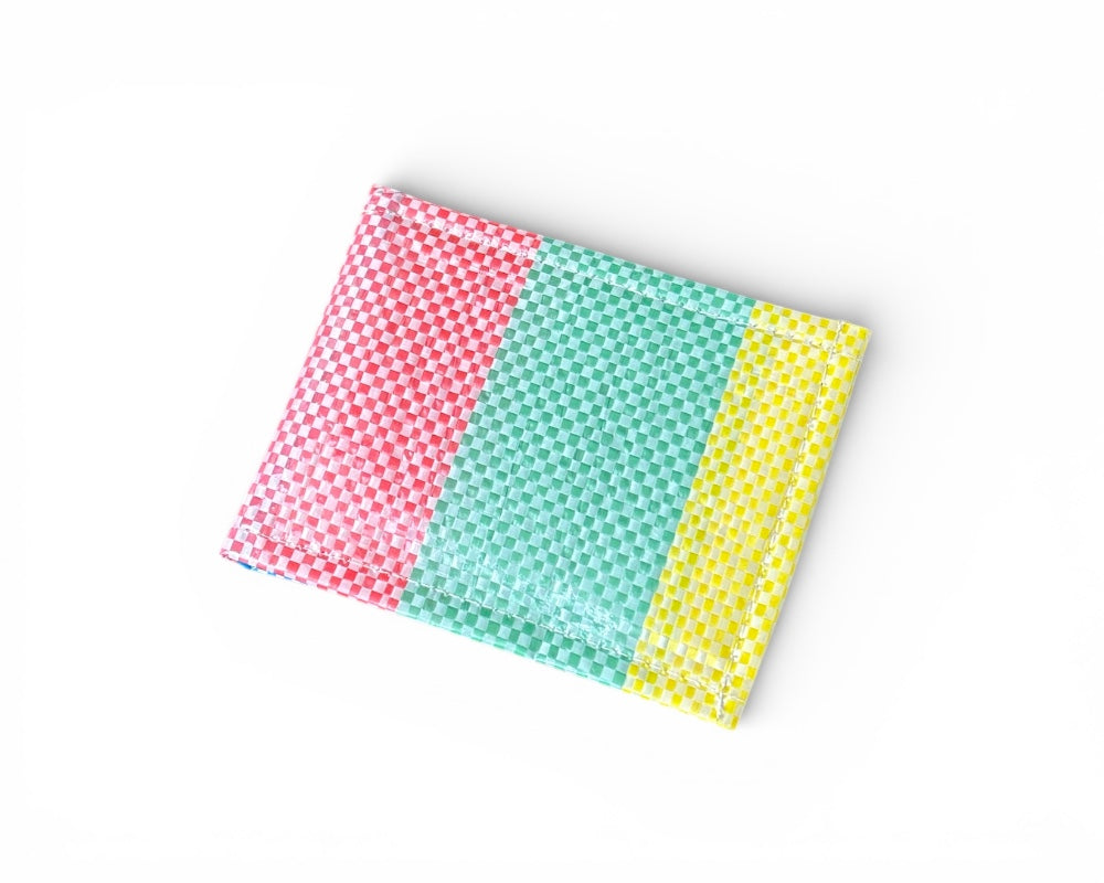 colorful fashionable upcycled wallet 