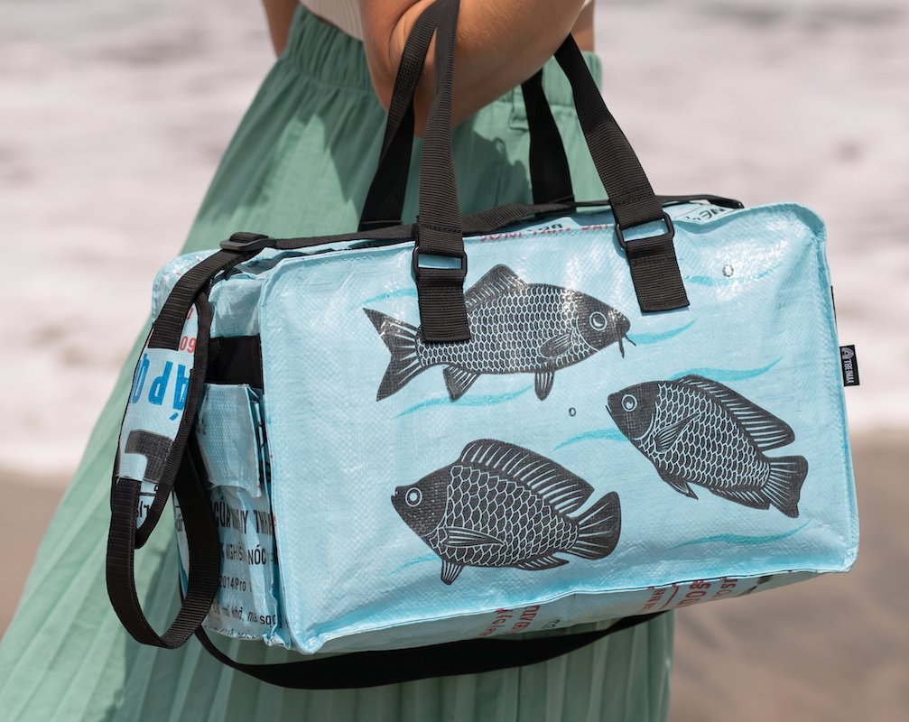 unique eco-friendly weekender duffel bag
