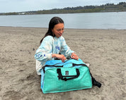 dopamine dressing upcycled travel duffel