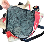 upcycled unique travel bag