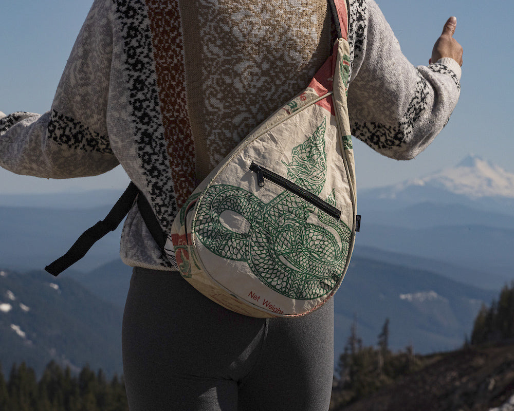 recycled sling pack unisex