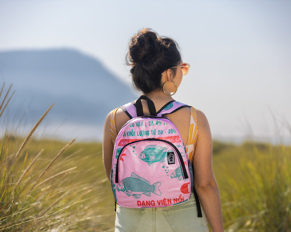recycled material backpack