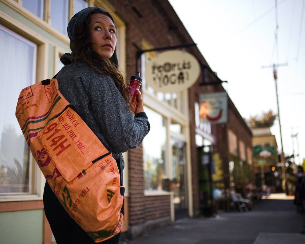 sustainable yoga mat bag brands